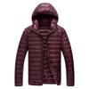 Mens Plus Size Hooded Lightweight Padded Winter Warm Loose Casual Outerwear Coat