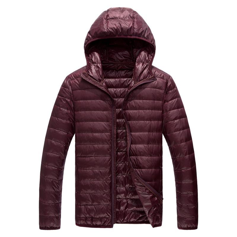 Mens Plus Size Hooded Lightweight Padded Winter Warm Loose Casual Outerwear Coat