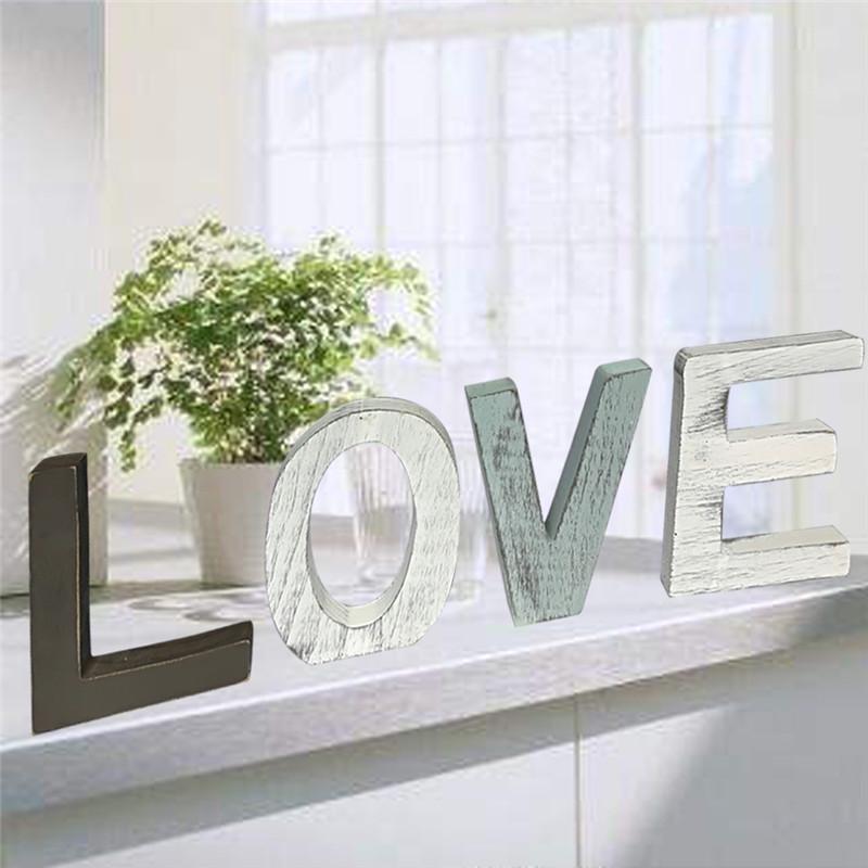 Wooden Letter Alphabet Word Free Standing Wedding Party Home Decoration Party Gift