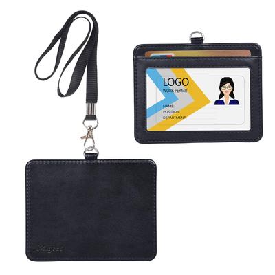 ID Card Holder ID Card Case - Name Holder IC Card Holder Double-Sided Card Case Credit Card [Employee ID Business Card Pass Case Commuting School