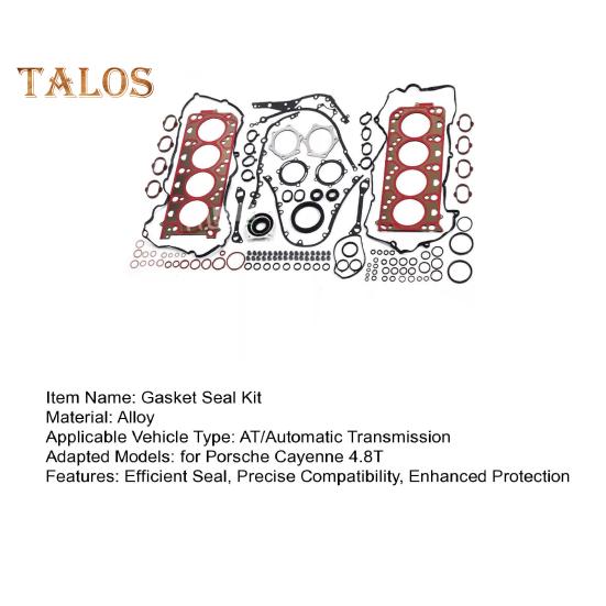 Set de garnituri pentru garnituri de motor pentru Porsche Cayenne S 4.8L V8 Set de garnituri pentru capacul supapei compatibil cu numerele de piesa 94810417305 94810417405 94810593501