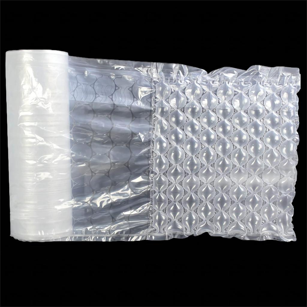 33Ft/Roll Sturdy Inflatable Packing Air Pillows Air Cushions Bags Packing Paper Void Fill Cushioning for Shipping and Packaging with Handpump No