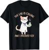 Funny Chemistry T-Shirt Humor Science Teacher Cat Pun Graphic T-Shirt Vintage Casual Fashion Streetwear Crew Neck T-Shirt Womens