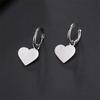 My Shape Lovely Flower Hoop Earrings for Women Gifts Stainless Steel Heart Sun Maple Leaves Earrings Fashion Jewelry Wholesale