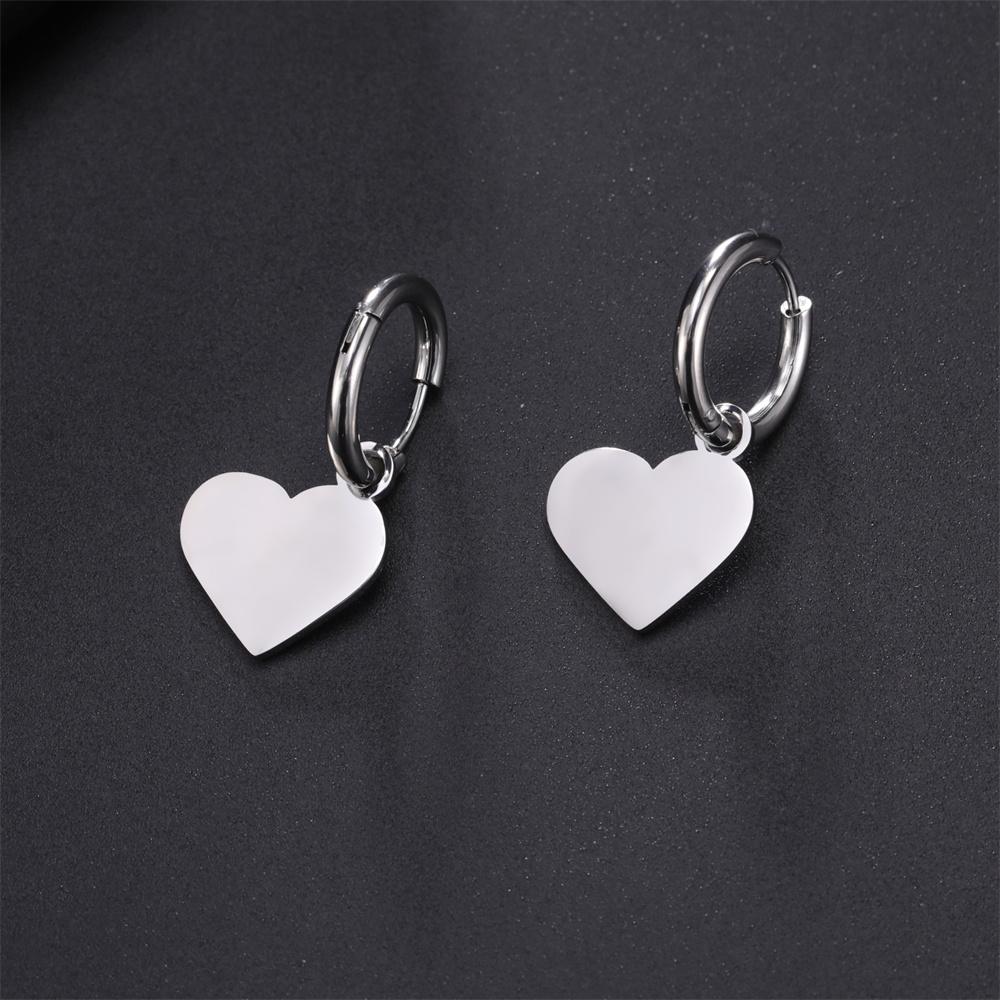 My Shape Lovely Flower Hoop Earrings for Women Gifts Stainless Steel Heart Sun Maple Leaves Earrings Fashion Jewelry Wholesale