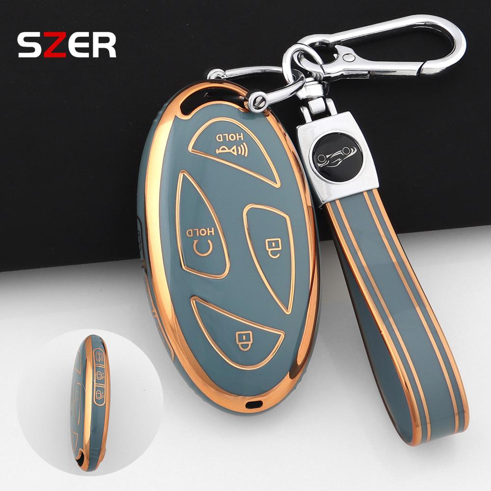 TPU Auto-Fernbedienung Smart Key Hülle Schale für Hyundai IONIQ 6 New Grand Prix GN7 Kona 5 7 Tasten Geschützter Halter Keyless Fob
