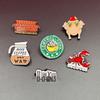 Friends TV Show Cartoon Brooch - Sofa, Lobster & Kitten Shapes