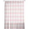 Rosa karierte Tüllvorhänge für Wohnzimmer Schlafzimmer Küchendekoration Chiffon Transparent Voile Fenstervorhänge Transparente Drapierung