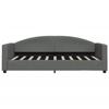 VidaXL Lit de repos gris foncé 90x190 cm tissu 354122