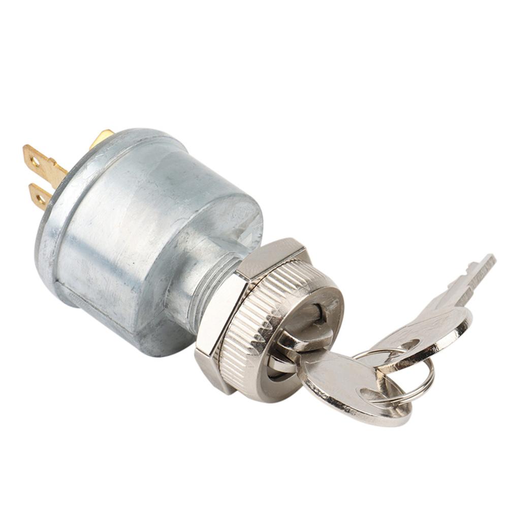 3-way 4-terminal Off-on-Lights/Accessories-on Ignition Switch For EZGO 1981-up