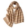 New wool scarf double-sided thickened simple splicing letter versatile shawl fashionable autumn and winter warm scarf