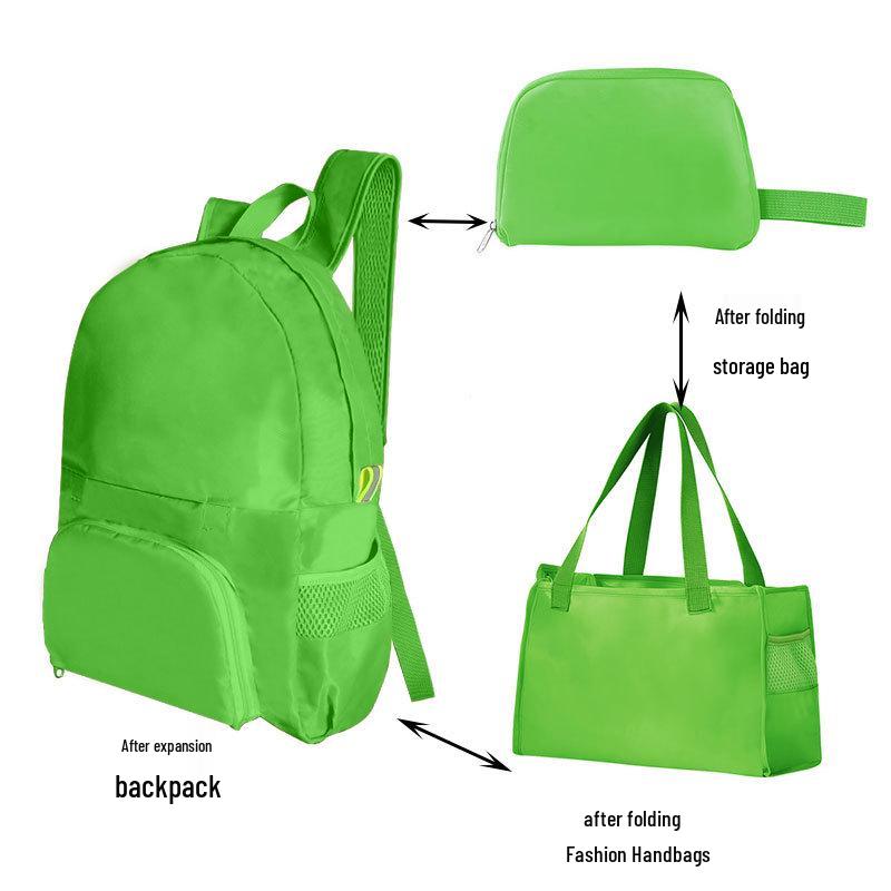 Leichter Faltbarer Rucksack für Wandern & Kurztrips - Doppelte Verwendung als Reise- oder Mama-Tasche