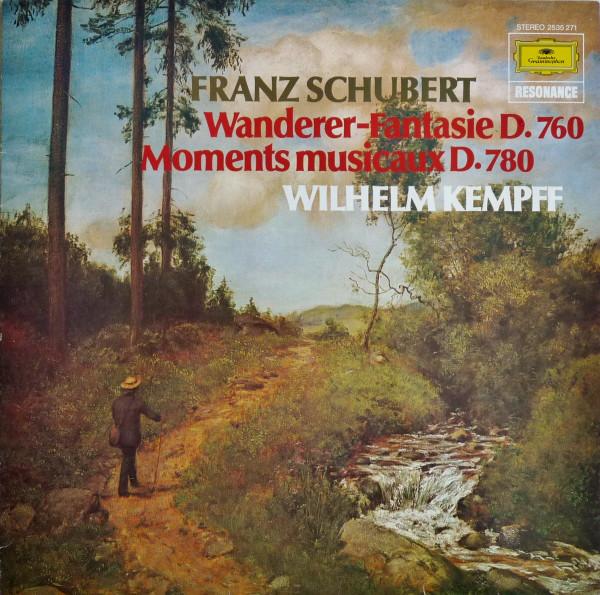 LP Record FRANZ SCHUBERT - WILHELM KEMPFF - Wanderer-Fantasie D. 760,  Moments  2535271 Deutsche Grammo 1976 Germany Classical Used