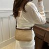 Stylish Woven Crossbody Bag For Women In Black Coffee White And Khaki Colors For Trendy Casual Looks