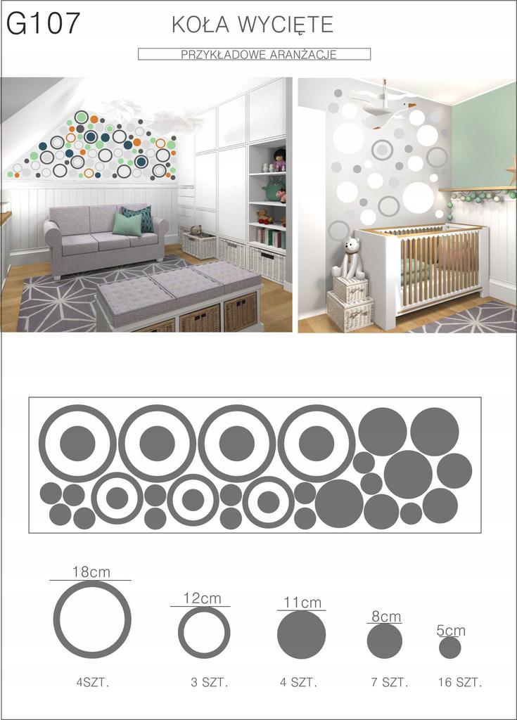 Wall stickers, shapes, sets, stars