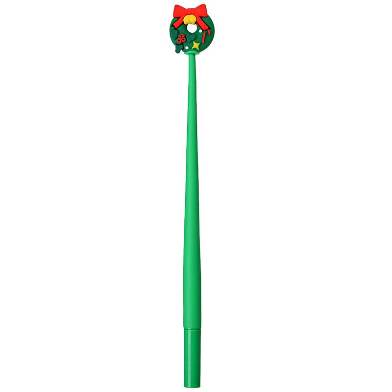 Kawaii Christmas Gel Pen 0.5mm Black Ink Cute Christmas Tree Elk Santa Snowmen Neutral Pen School Stationary Kids Gift