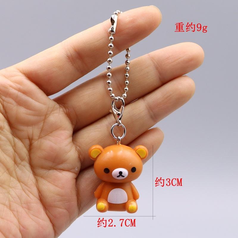 

1 шт. Мультяшний Каваї Ведмедик-Хлібчик Миле Маленьке Жовте Курча Фігурки Дія Мультяшні Брелоки Сумка Аксесуари Підвіски Подарунок шоколадний