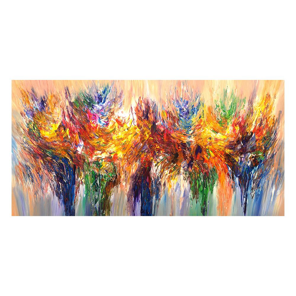 

Абстрактные красочные облака картина маслом на холсте настенное искусство постеры принты настенные картины для гостиной домашний декор стены куадрос 50x100cm