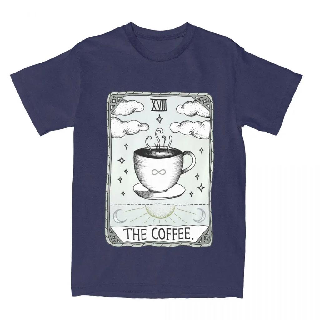Tarotkarte Der Kaffeeliebhaber Bekleidung T-Shirt Männer Frauen Koffein Humor Erwachsenenoberteile