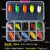 TOMA Trout Spoon Lure Set Metal Bait 2.5g 3g 4.5g 5g mixed Colors Pesca Freshwater Fishing Tackle Isca Artificial Lake Fishing