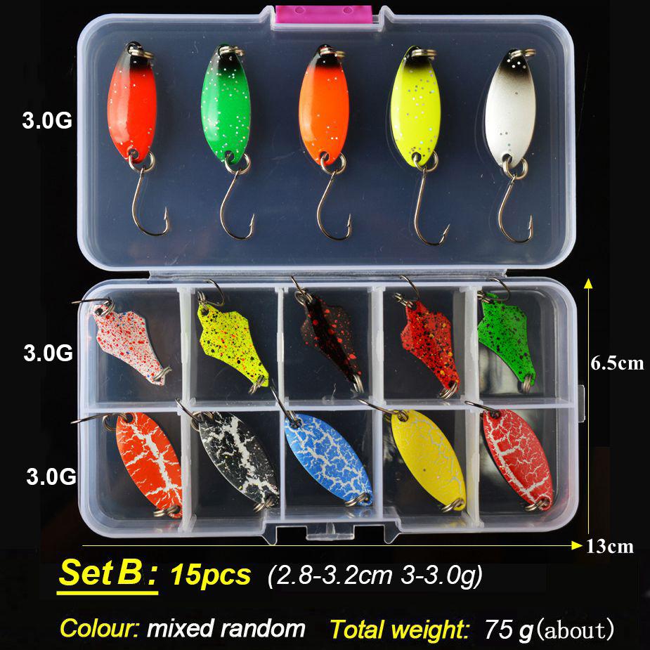 TOMA Trout Spoon Lure Set Metal Bait 2.5g 3g 4.5g 5g mixed Colors Pesca Freshwater Fishing Tackle Isca Artificial Lake Fishing