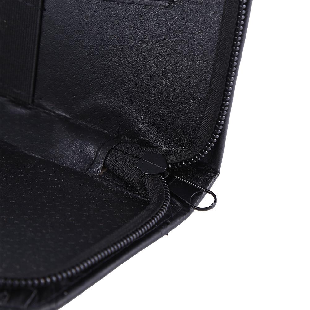 Professional PU Leather Zipper  2 Scissors Pouch Box Hairdressing Scissors Tool Bag