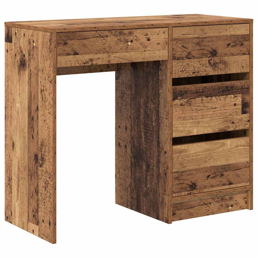 Vintage Wood Desk 90 x 37.5 x 75 cm Engineered Wood