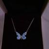 Butterfly Zircon Necklace for Women – Light Luxury Fashion, Ins Forest Style Pendant