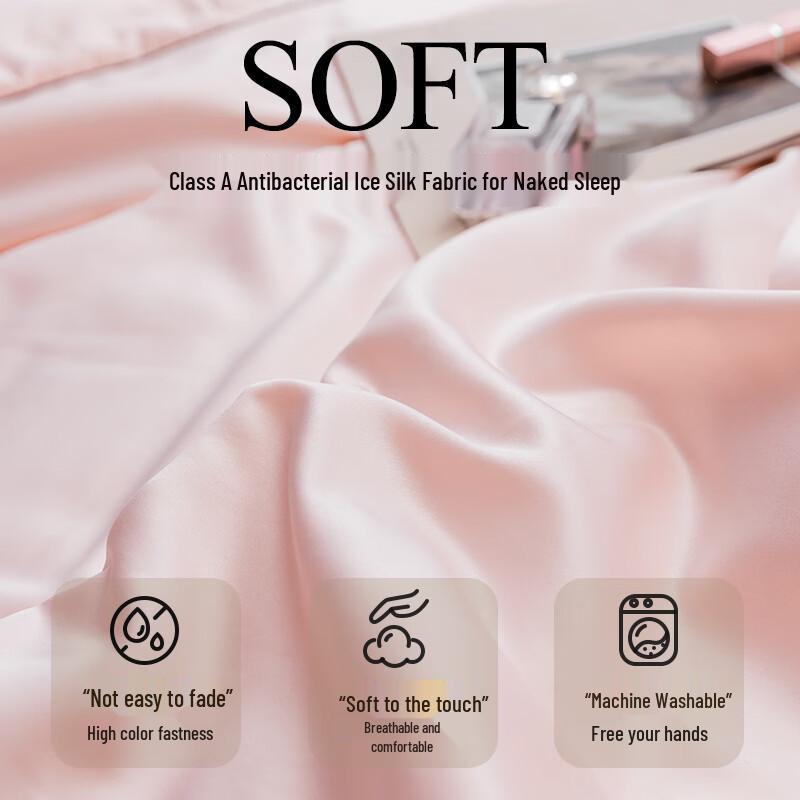 Muji-Style Antibacterial Ice Silk Soybean Fiber Summer Quilt