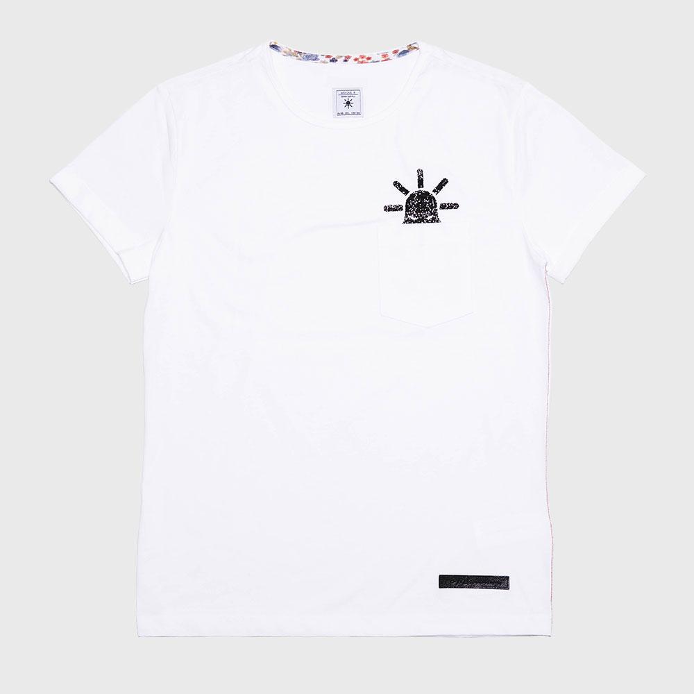 Movins R Перо Tap(Загляни) Короткая футболка белая White/M(48)