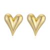 HECHENG, Brass 18K Gold-plated Heart Pendant Necklace Earrings for Women's Fashion Zircon Wholesale