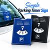 Universal Parking Timer Sign 6-Language Version Convenient Parking Tool New Simple Parking Timer