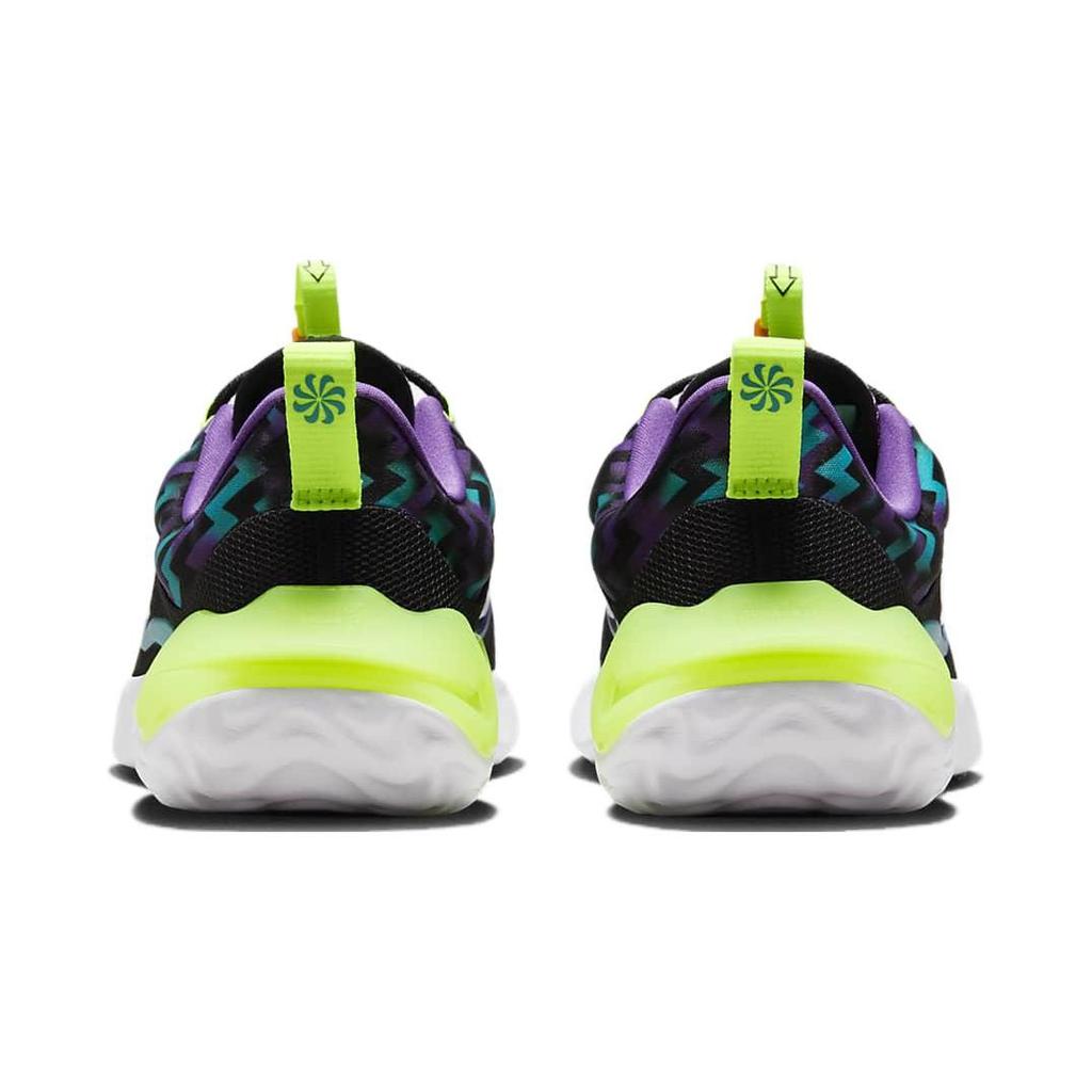 Nike Scarpe da Corsa Run Flow SE Ammortizzate Traspiranti Basse Nere Verdi Unisex DZ4490-001