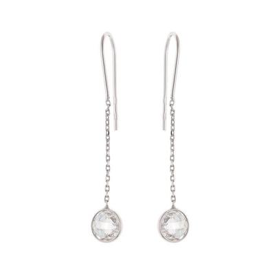 Earrings - Malina - 925 Sterling Silver Rhodium - Zirconium Oxide - Dangling - Hook System