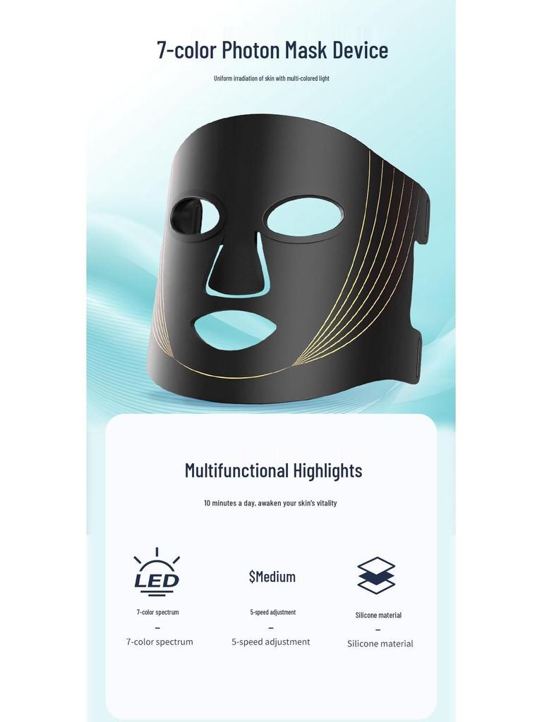 LED Beauty Photon Mask - Red Light Skin Rejuvenation Face Instrument