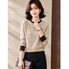 D.F.DEAR Women's Minimalist Long-Sleeve Crew Neck Knit Sweater