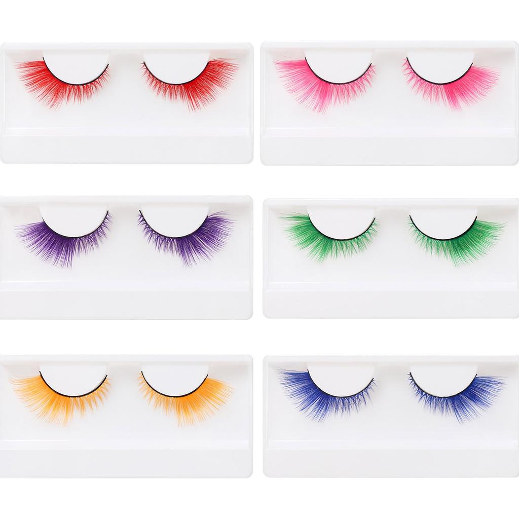 10 Pares de Pestañas Postizas Ojo de Gato para Mujer, Aspecto Natural y Color Suave - Ideales para Halloween, Cosplay, Fiestas y Maquillaje de Escenario