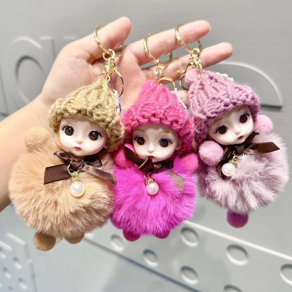 And Sweet Soft Plush Bigeyed Doll Keychain Accessory For Kids Gifts Collectibles And