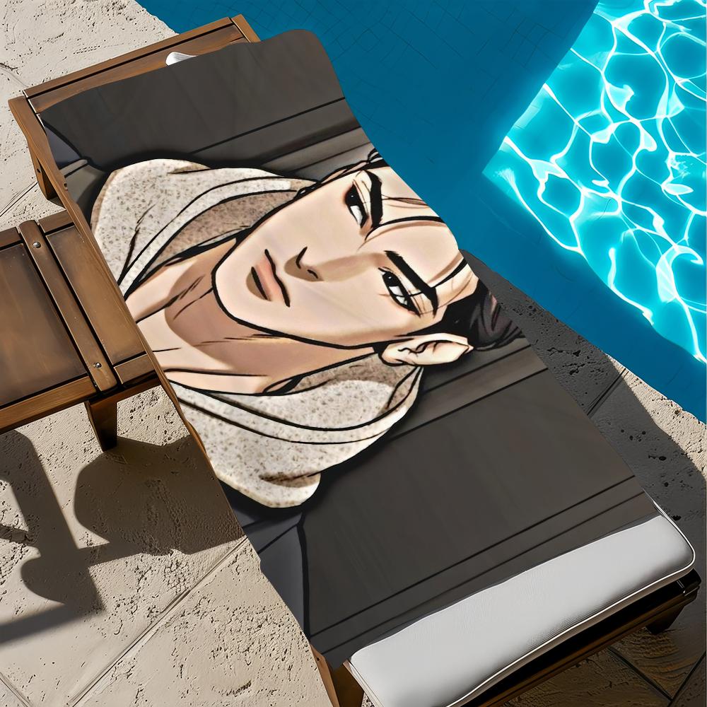 Classic Comic J-Joo-o J-jaekyung Towel Beach Quick Dry Soft Pool Towels Gift for Travel Gym Shower Camping sports