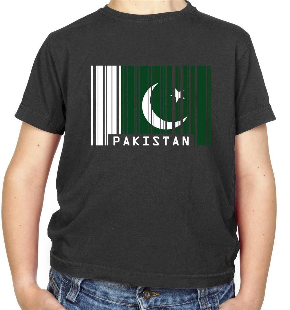 Pakistan Barcode Style Flag - Kids T-Shirt - Pakistani - Country - Travel -Flags 120