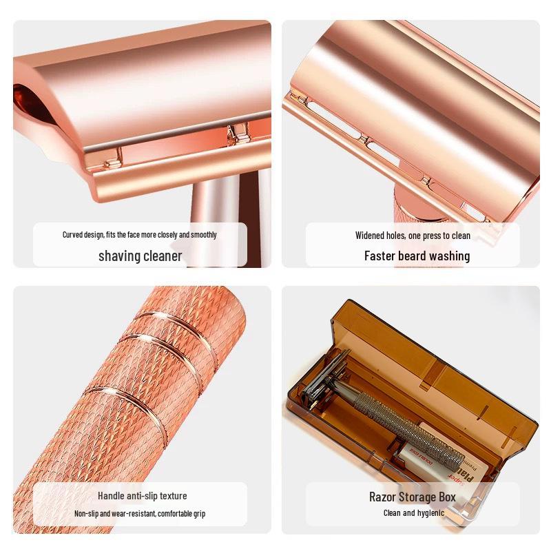 Old-Fashioned Double-Sided Razor for Men's Shaving