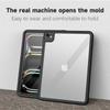 For iPad Pro 13 (2024) Tablet Full Coverage Case PC+PET+TPU IP68 Waterproof Anti-Drop Shell