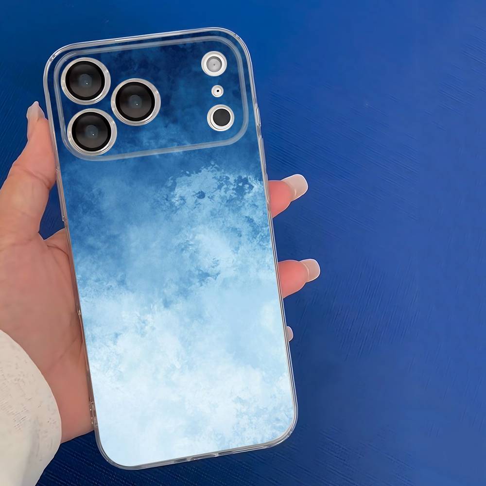 

Watercolor Painting For iPhone 11 12 13 14 15 16 17 Pro Max Plus 13 Mini Silicone Soft Transparent Back iPhone 12pro max