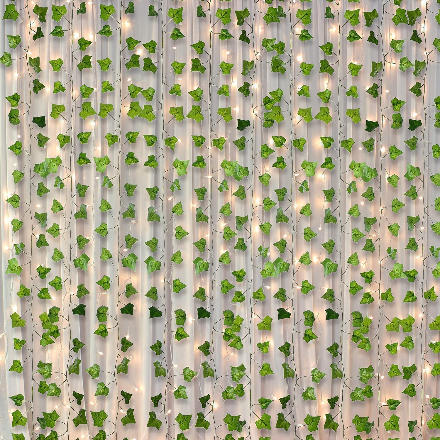 

Искусственный венок из плюща, висячий венок из листьев плюща для свадебного украшения, украшения дома, окон, наружное украшение