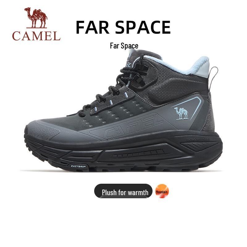 CAMEL High-Top Platform Fleece-Lined Casual Sneakers 38