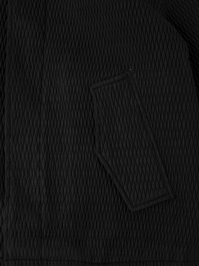 Men's Autumn/Winter Loose Fit Tree Grain Zip-Up Cardigan Jacket