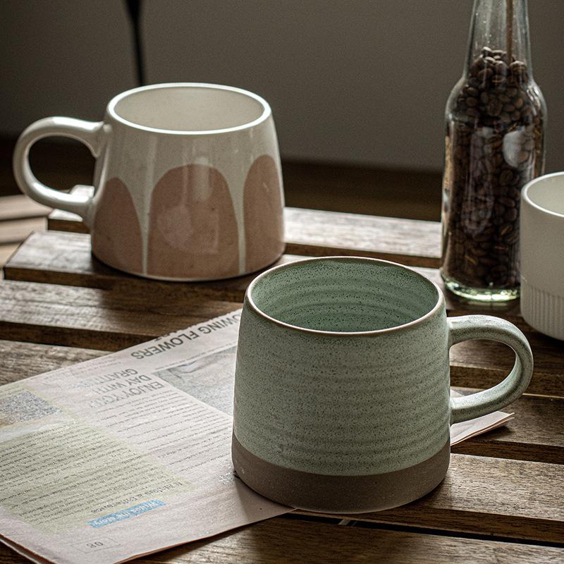 Simple And Elegant Mug Large Collection Retro Style Ceramic Cup Household Teacup High Value Water Cup Coffee Cup