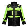 Yushun Adult Fluorescent Reflective Fleece-Lined Rain Jacket