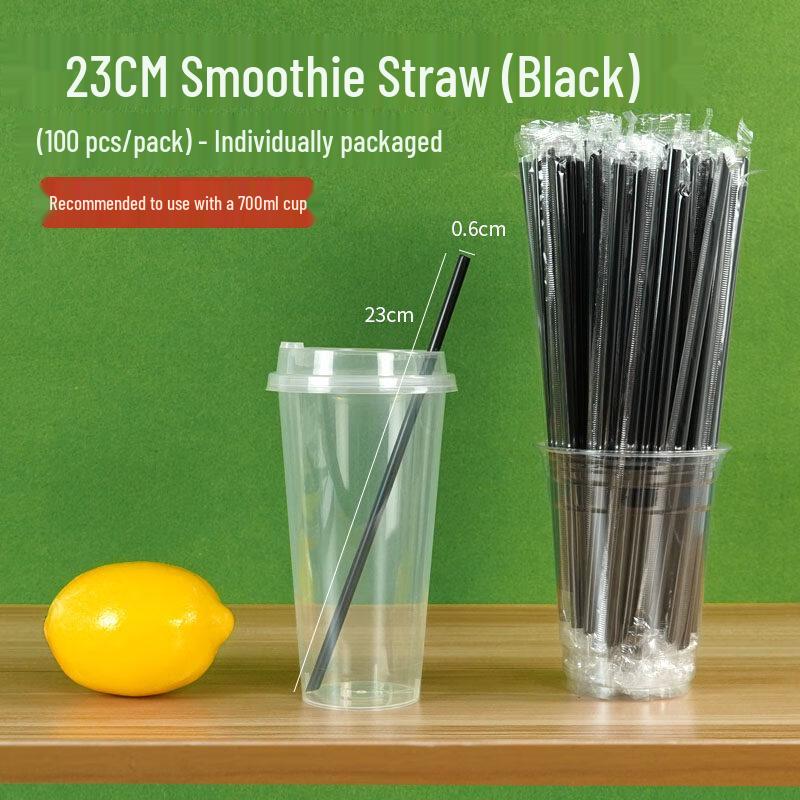 ZISIZ 1000-Count Individually Wrapped Plastic Straws