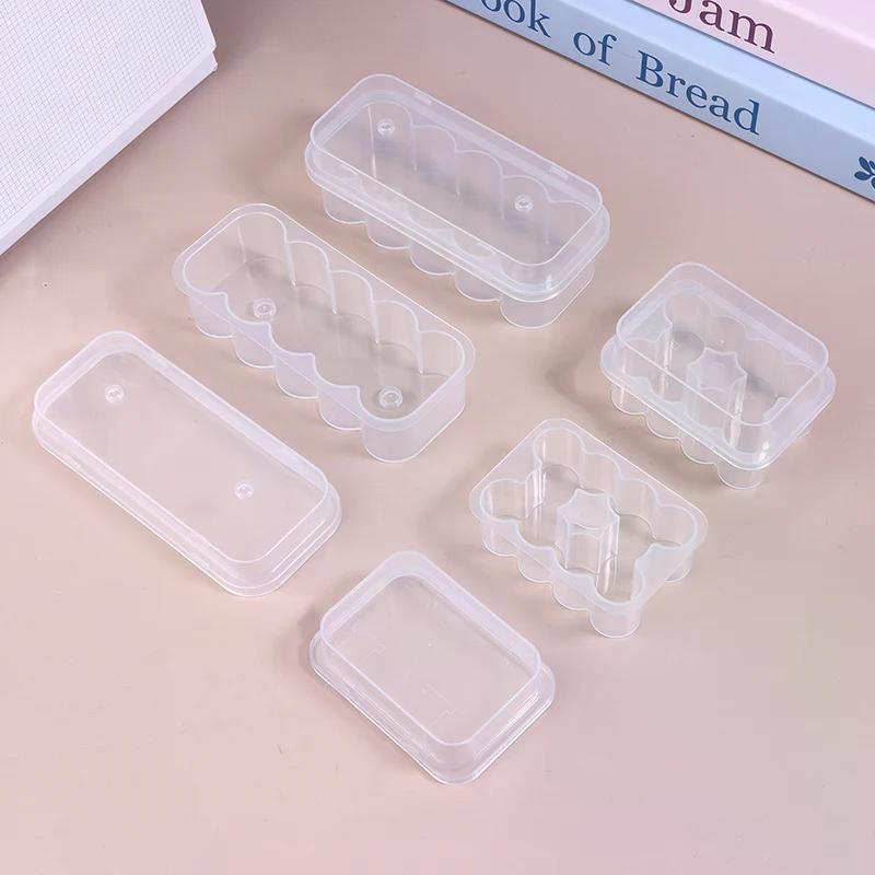 10Pcs 3ML/5ML 10-Slot Vial Storage Case Plastic Clear Microtube Storage Box Stackable Freezer Tube Box Diabetic Supplies